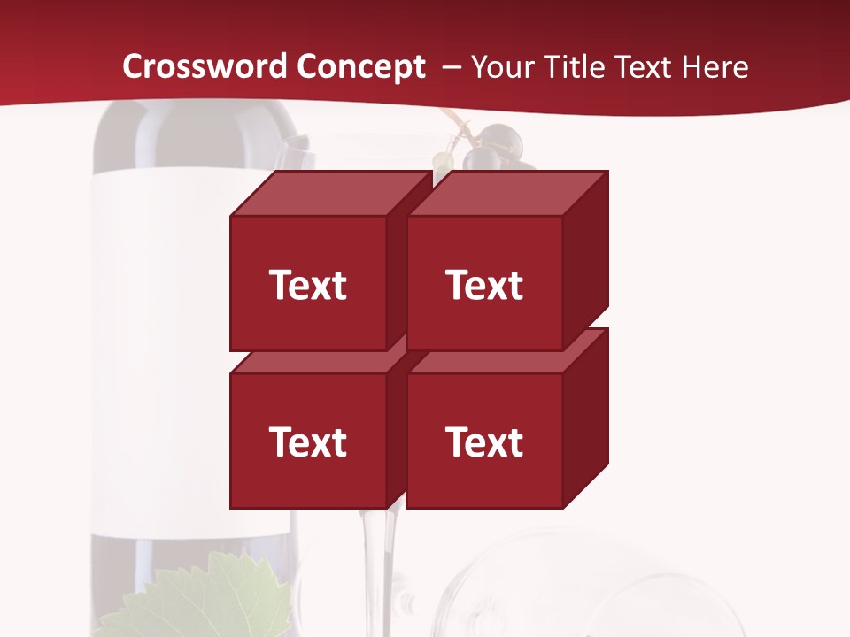 Grape White Filled PowerPoint Template