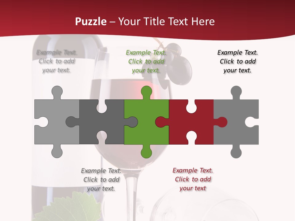 Grape White Filled PowerPoint Template