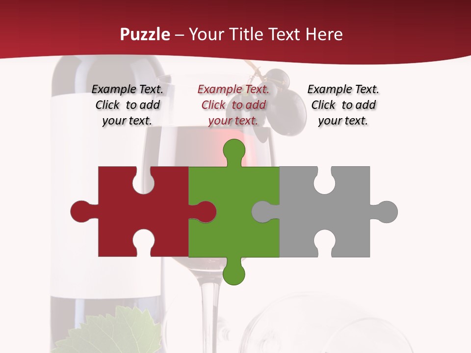 Grape White Filled PowerPoint Template