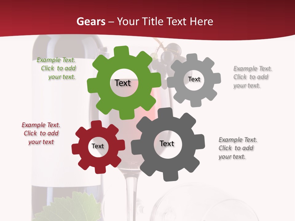 Grape White Filled PowerPoint Template