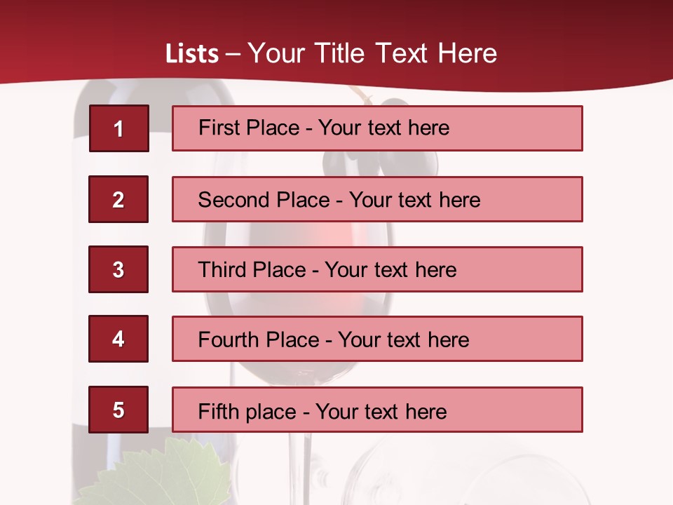 Grape White Filled PowerPoint Template