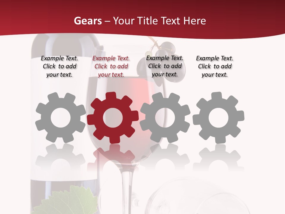 Grape White Filled PowerPoint Template