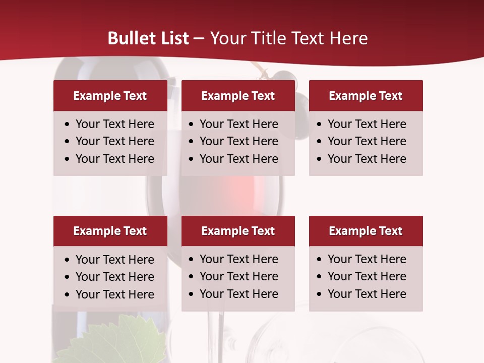 Grape White Filled PowerPoint Template