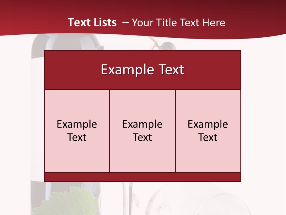 Grape White Filled PowerPoint Template