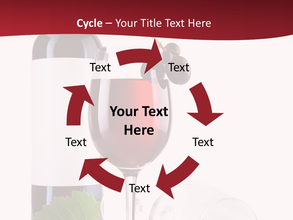 Grape White Filled PowerPoint Template