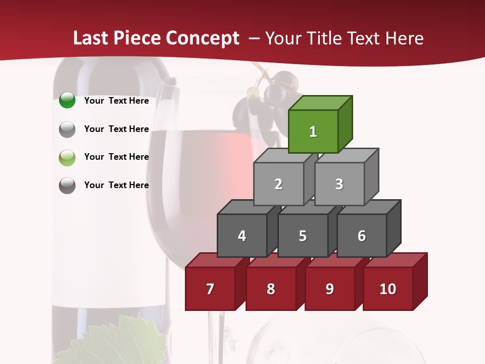 Grape White Filled PowerPoint Template