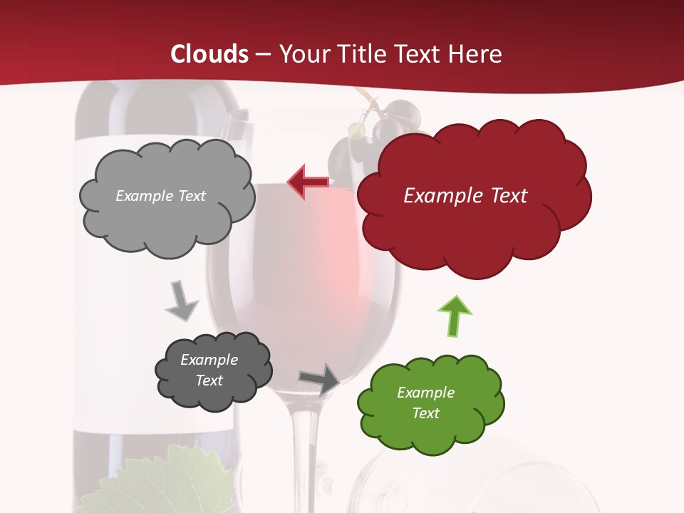 Grape White Filled PowerPoint Template