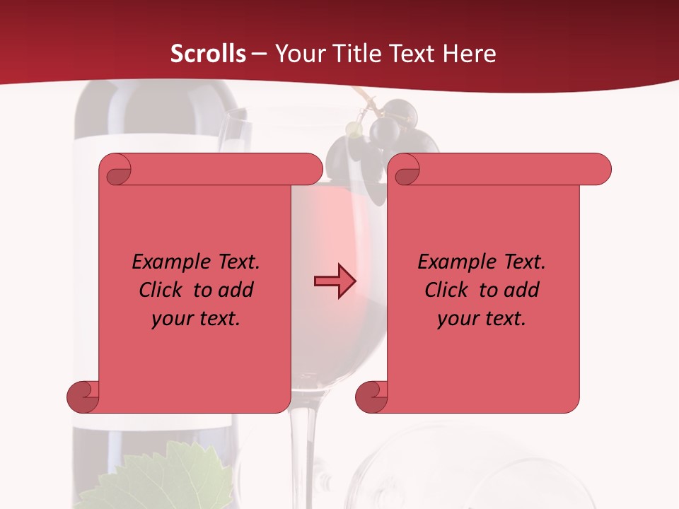 Grape White Filled PowerPoint Template