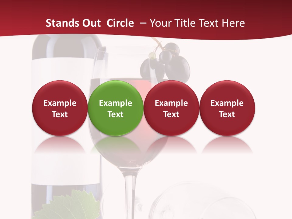 Grape White Filled PowerPoint Template