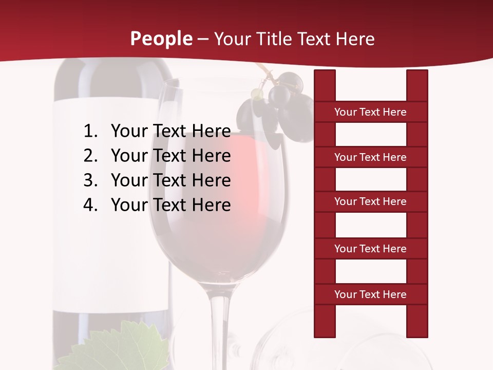 Grape White Filled PowerPoint Template