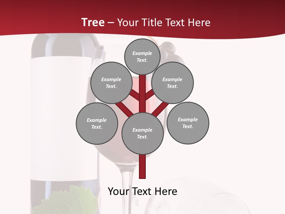 Grape White Filled PowerPoint Template