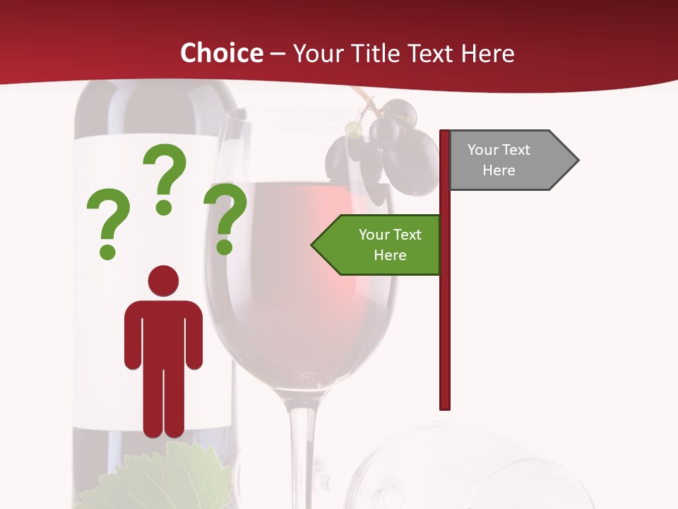 Grape White Filled PowerPoint Template