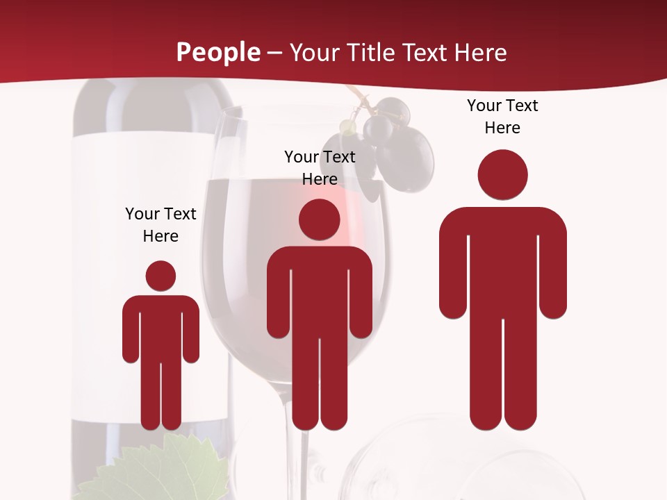 Grape White Filled PowerPoint Template