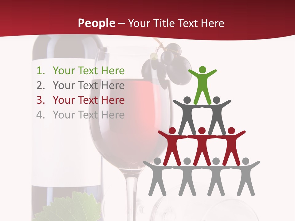 Grape White Filled PowerPoint Template