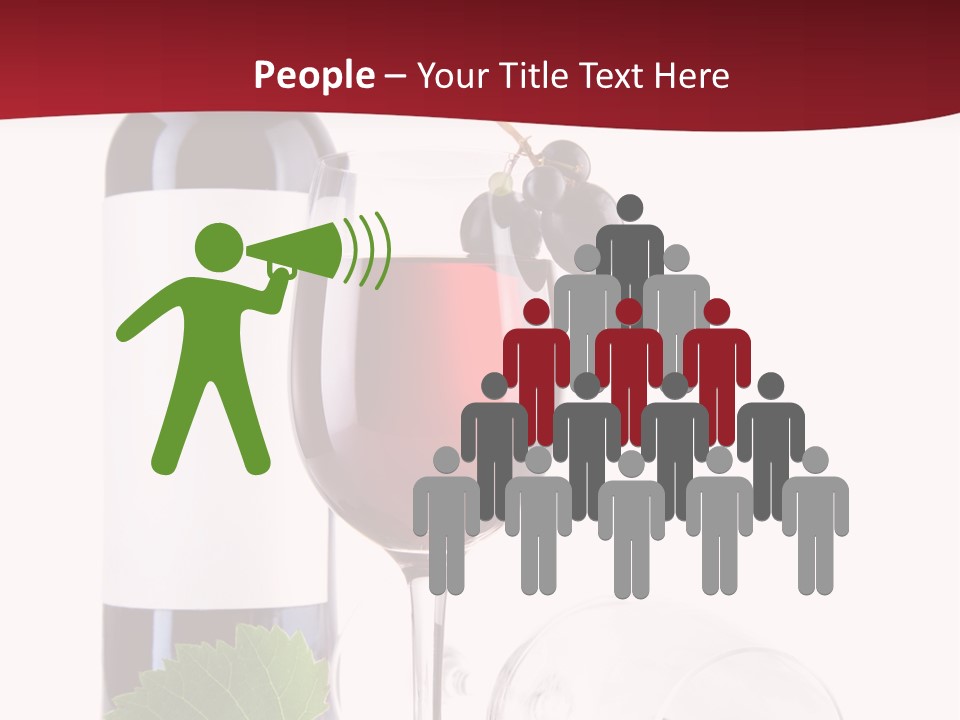 Grape White Filled PowerPoint Template