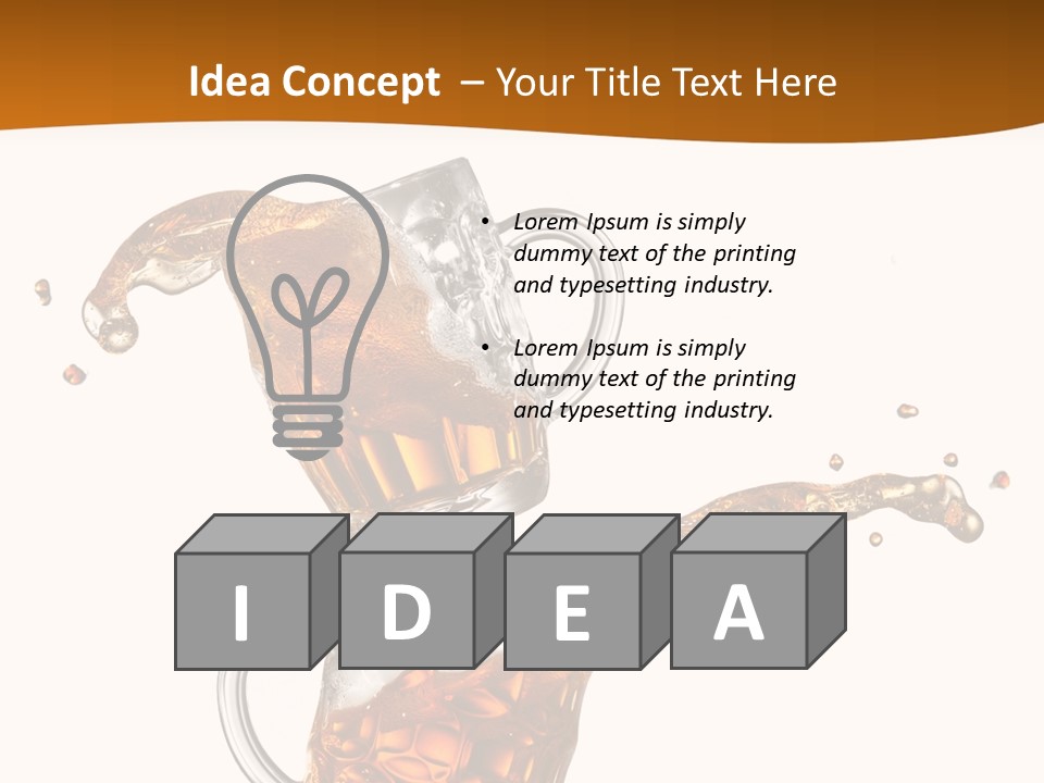Brown Light Pub PowerPoint Template