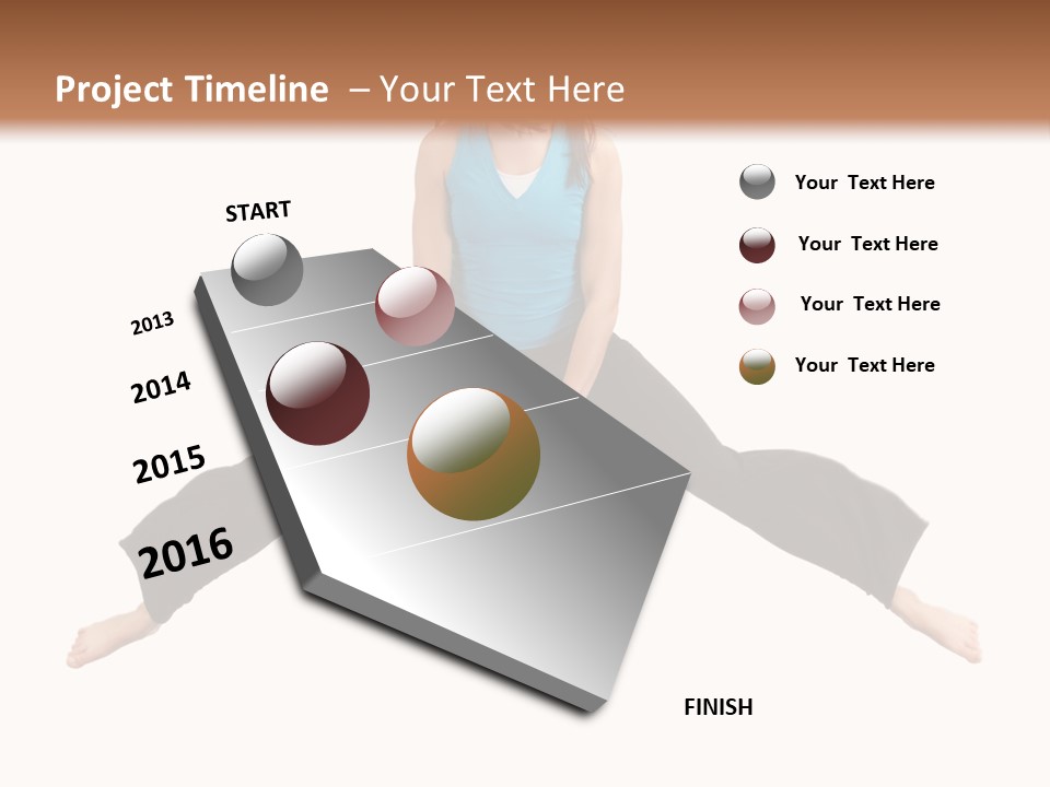 Flying Young Fun PowerPoint Template