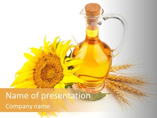 Oil Blossoming Vessel PowerPoint Template