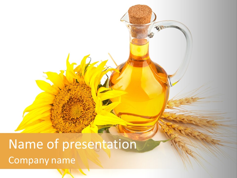 Oil Blossoming Vessel PowerPoint Template