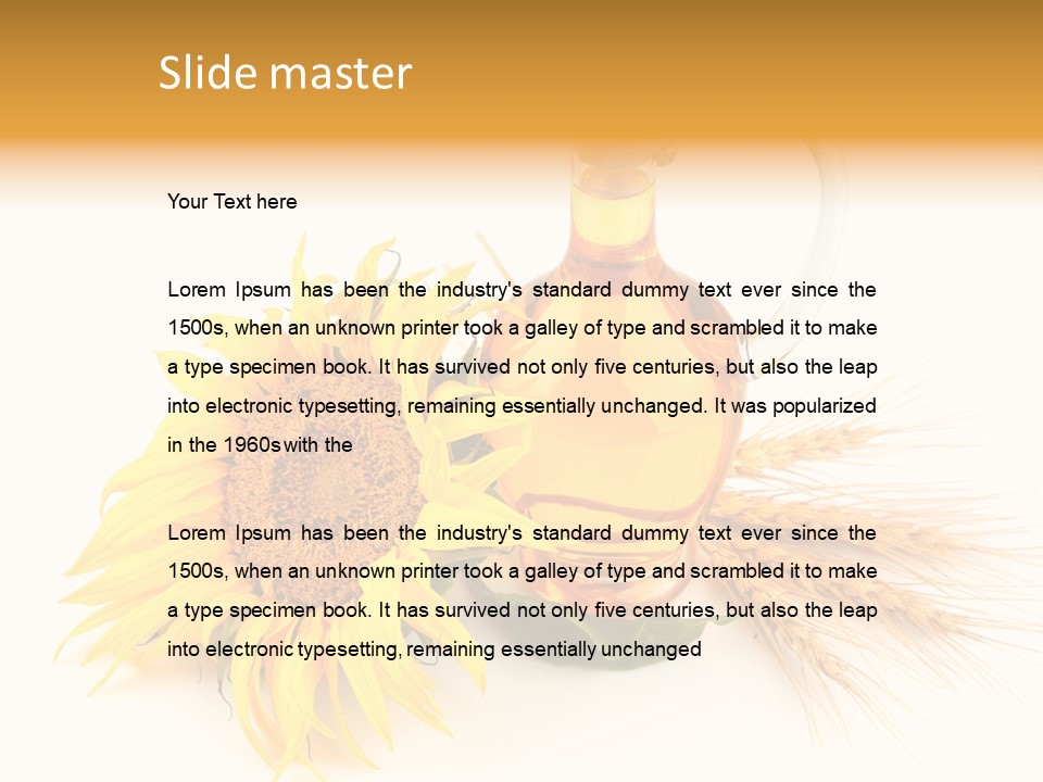 Oil Blossoming Vessel PowerPoint Template