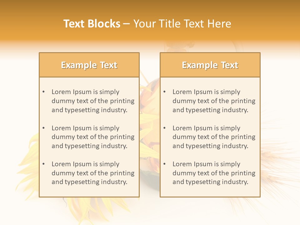 Oil Blossoming Vessel PowerPoint Template