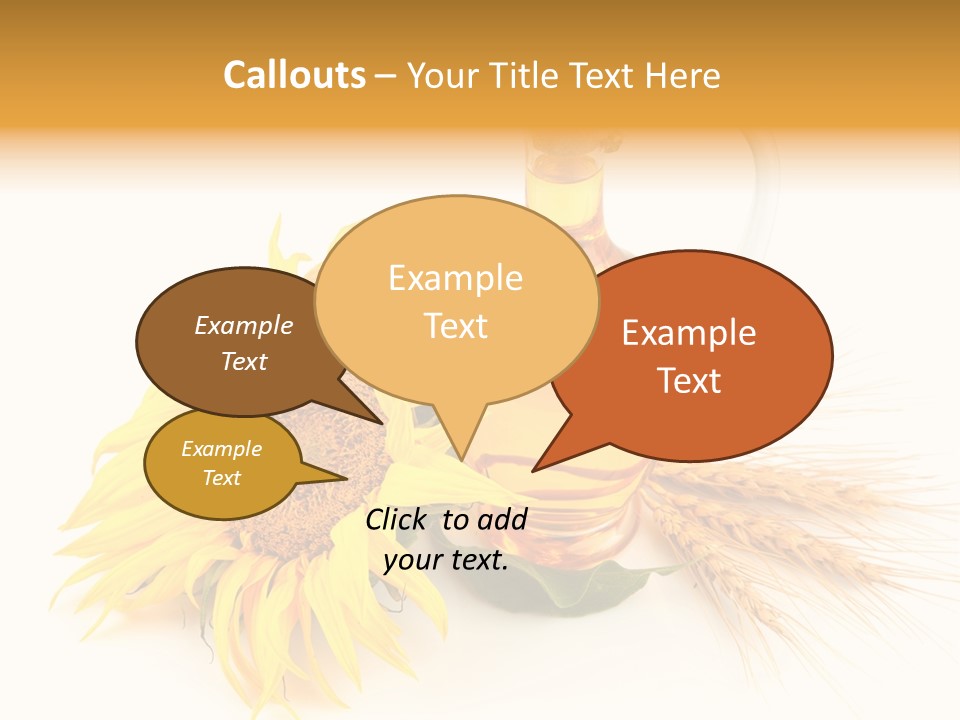 Oil Blossoming Vessel PowerPoint Template