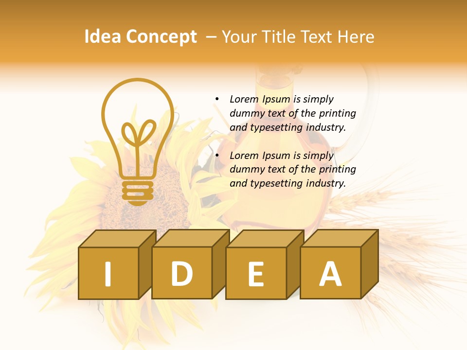 Oil Blossoming Vessel PowerPoint Template