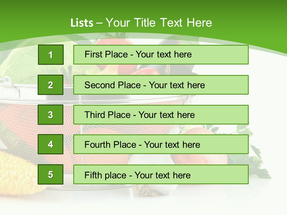 Object Tomato Vegetation PowerPoint Template