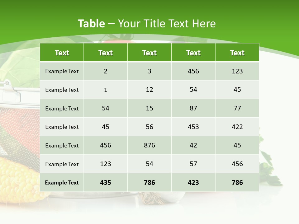 Object Tomato Vegetation PowerPoint Template