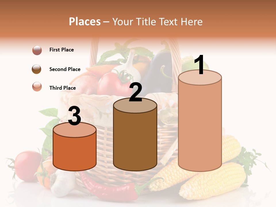 Vegetable Healthy Eating Object PowerPoint Template