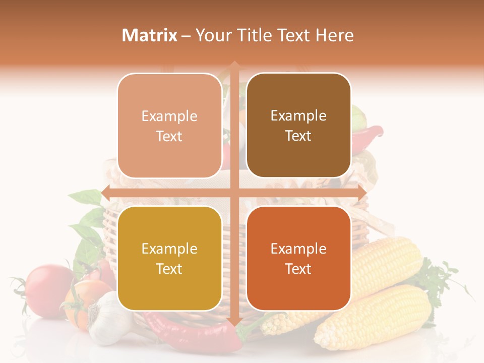 Vegetable Healthy Eating Object PowerPoint Template