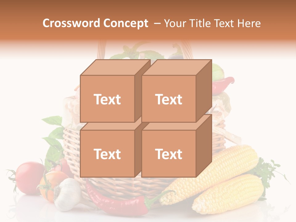 Vegetable Healthy Eating Object PowerPoint Template