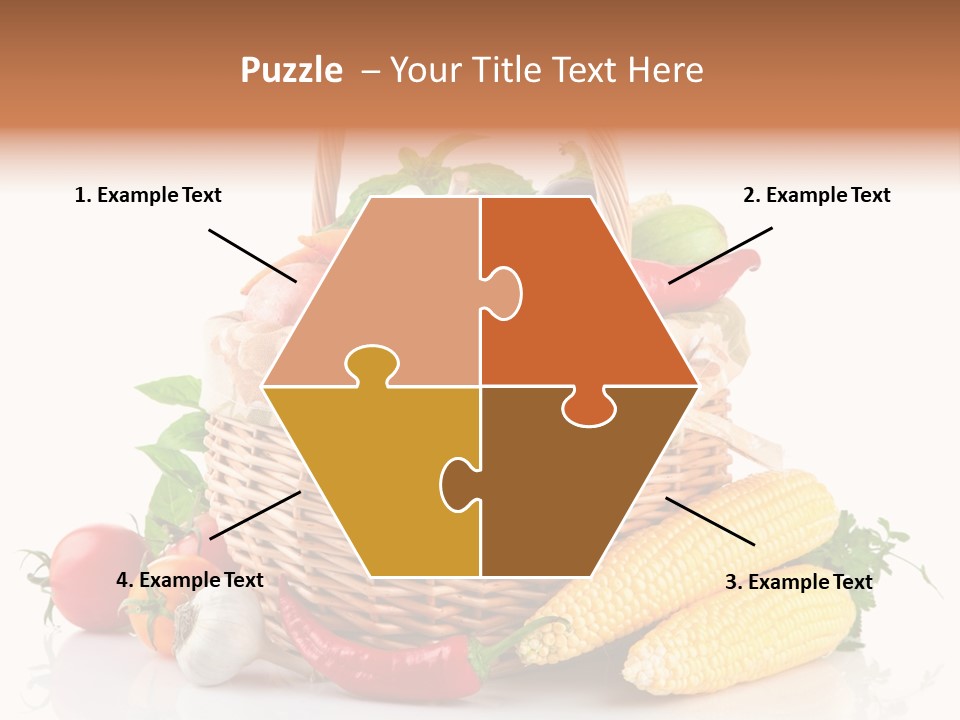 Vegetable Healthy Eating Object PowerPoint Template