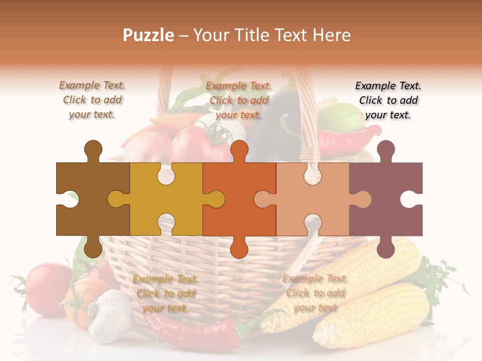 Vegetable Healthy Eating Object PowerPoint Template