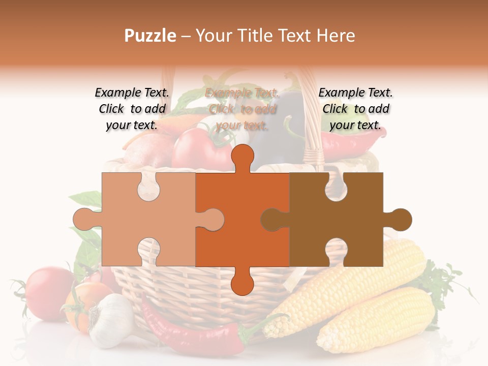 Vegetable Healthy Eating Object PowerPoint Template