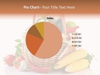 Vegetable Healthy Eating Object PowerPoint Template