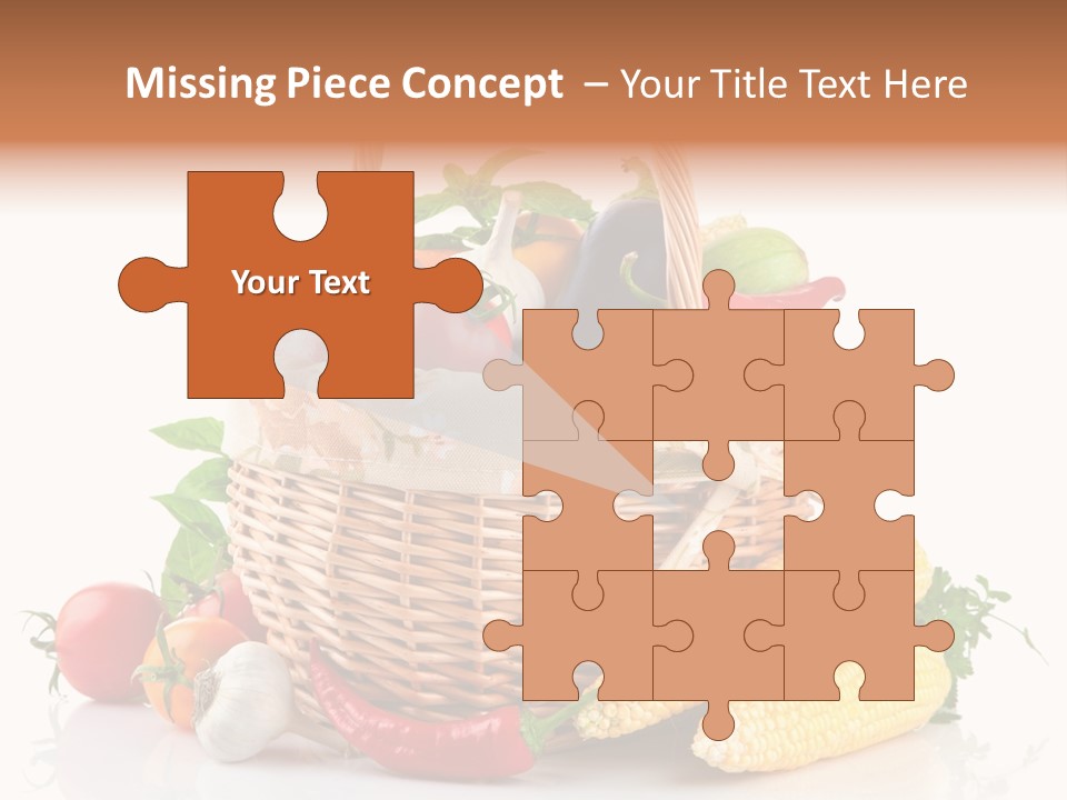 Vegetable Healthy Eating Object PowerPoint Template