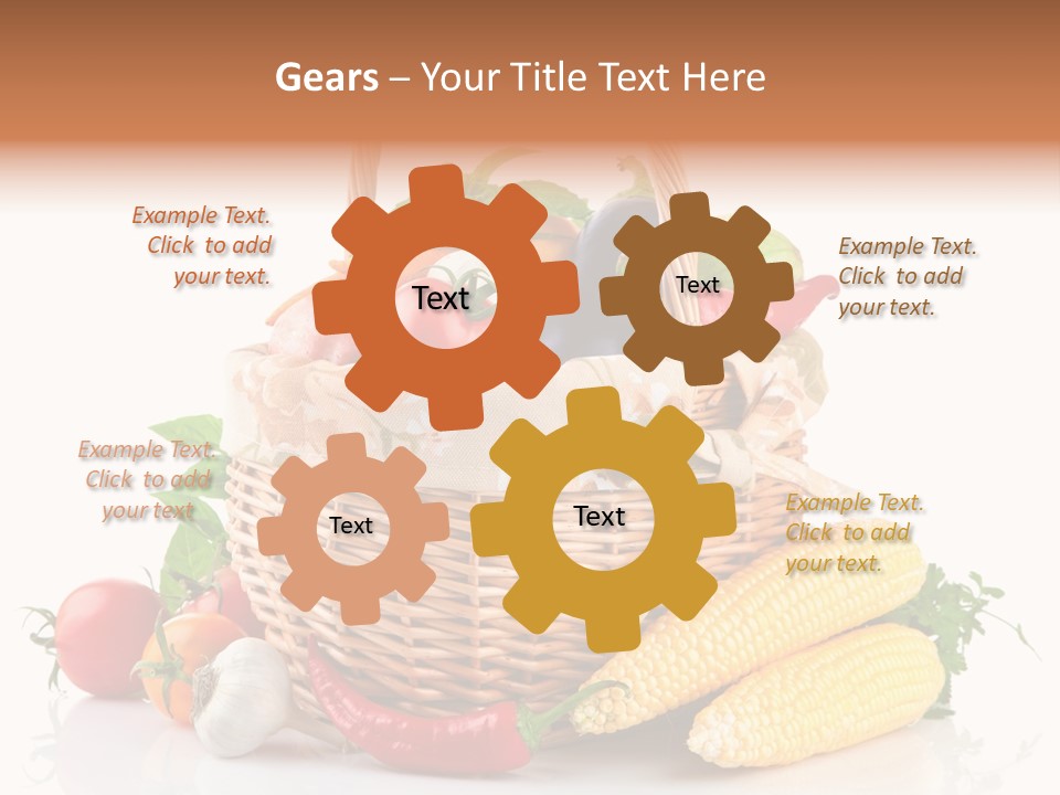 Vegetable Healthy Eating Object PowerPoint Template