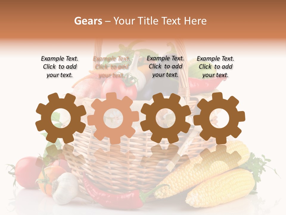 Vegetable Healthy Eating Object PowerPoint Template
