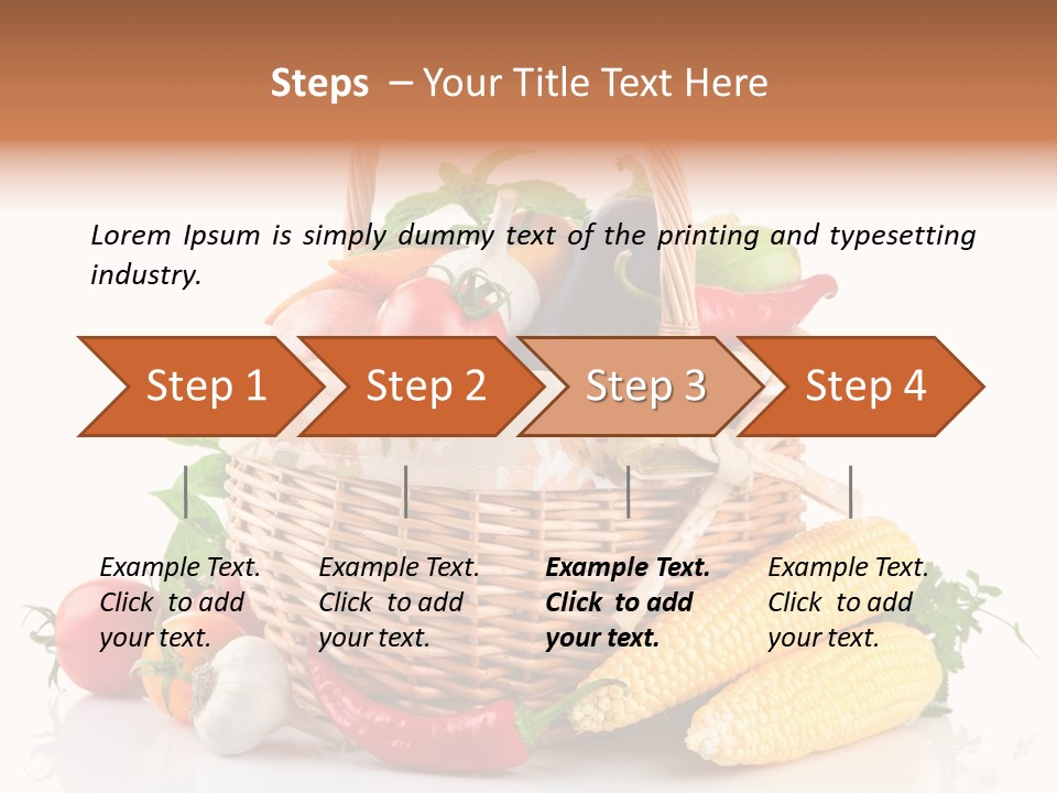 Vegetable Healthy Eating Object PowerPoint Template