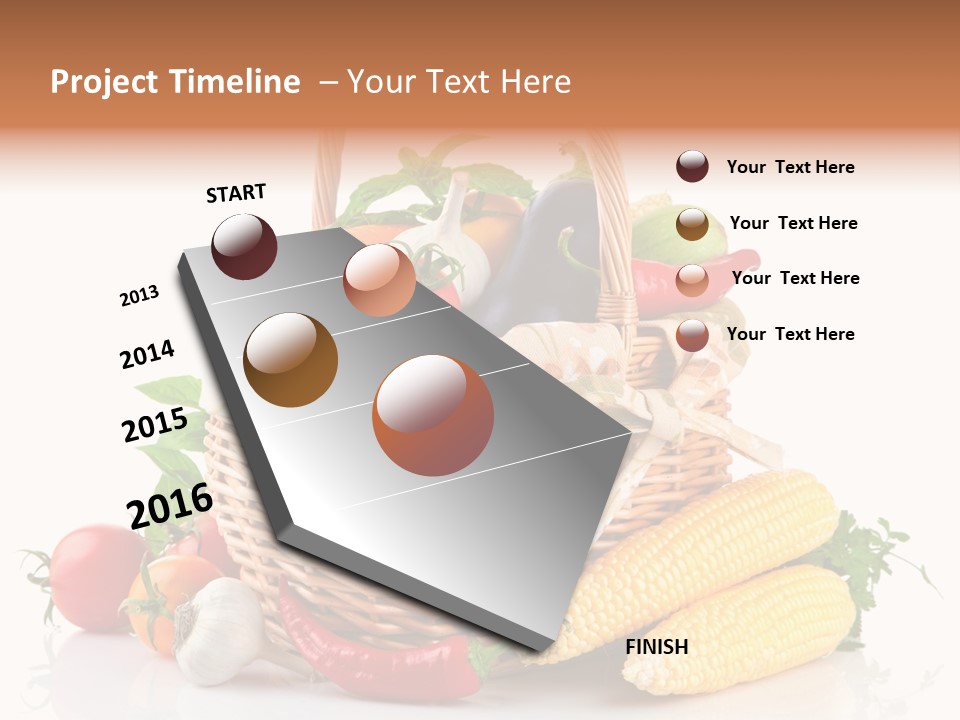Vegetable Healthy Eating Object PowerPoint Template