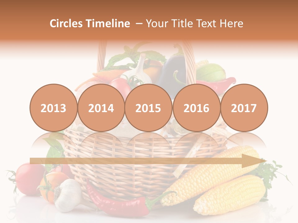 Vegetable Healthy Eating Object PowerPoint Template