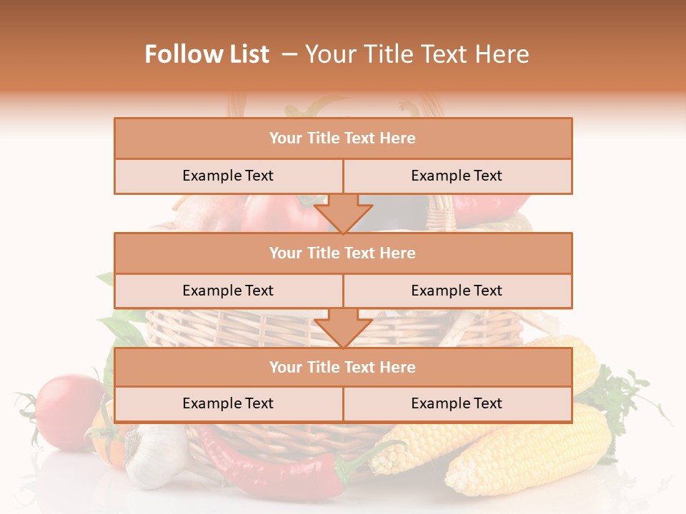 Vegetable Healthy Eating Object PowerPoint Template