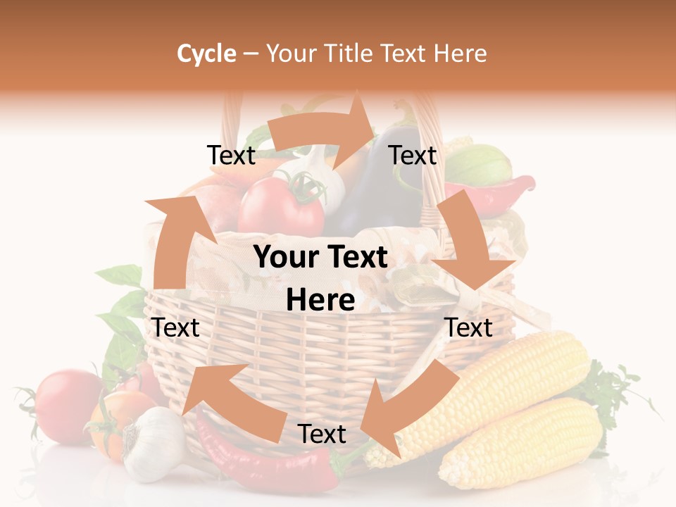 Vegetable Healthy Eating Object PowerPoint Template