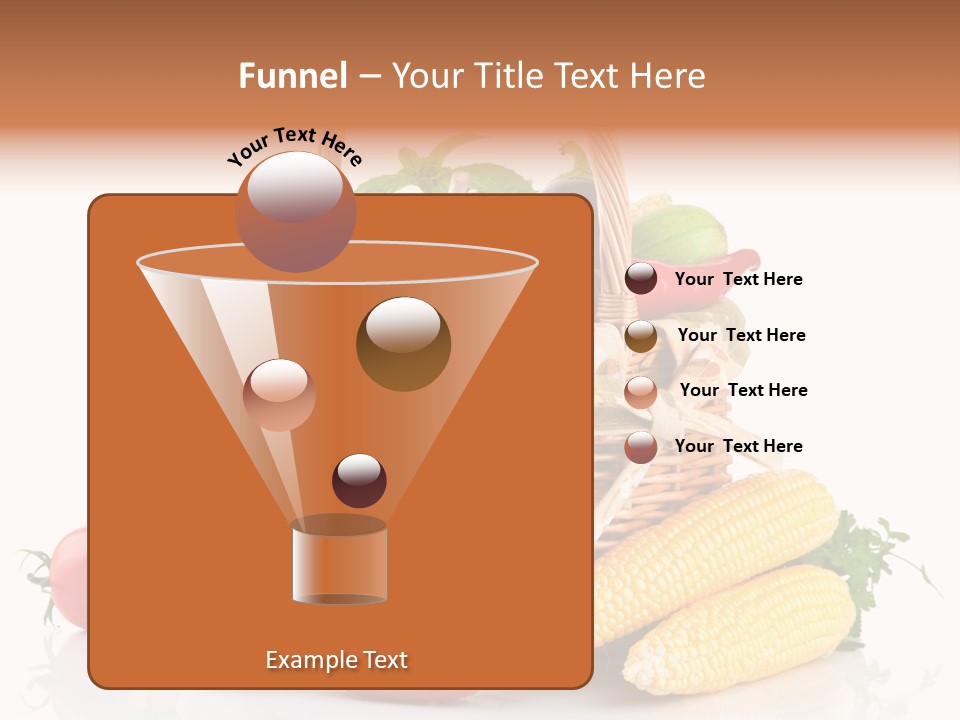 Vegetable Healthy Eating Object PowerPoint Template