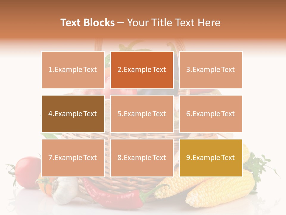 Vegetable Healthy Eating Object PowerPoint Template