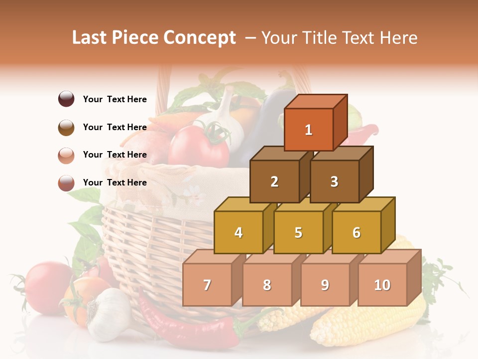 Vegetable Healthy Eating Object PowerPoint Template