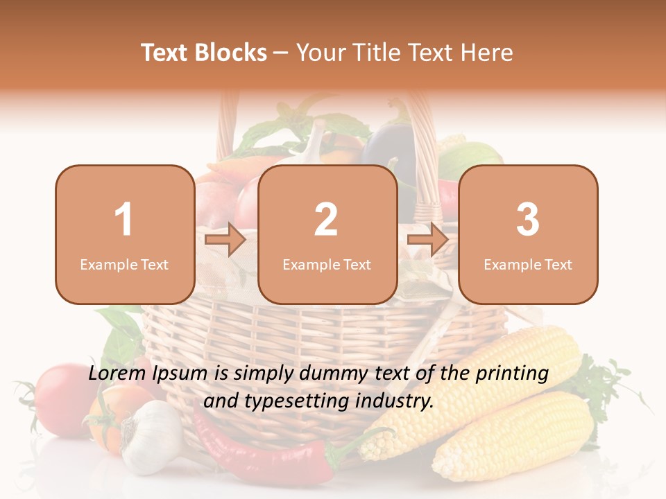 Vegetable Healthy Eating Object PowerPoint Template