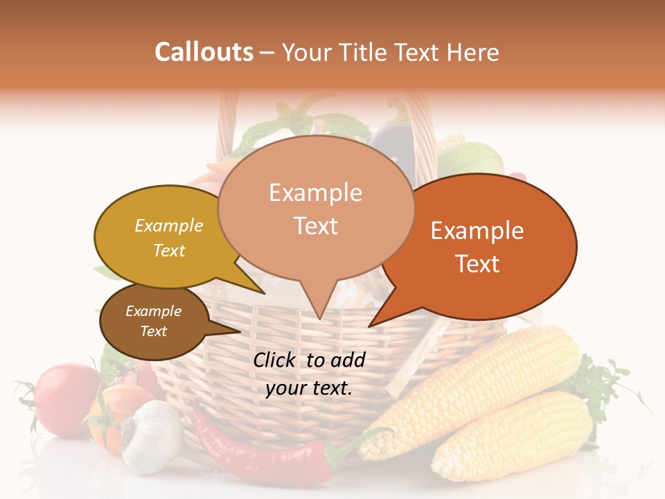 Vegetable Healthy Eating Object PowerPoint Template