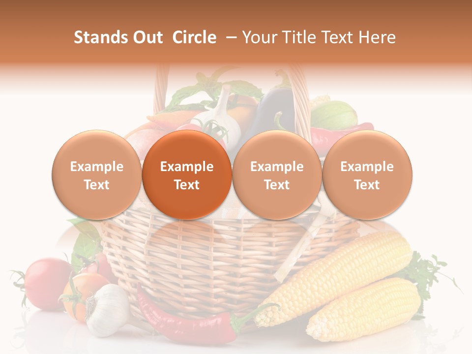 Vegetable Healthy Eating Object PowerPoint Template